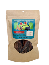 Load image into Gallery viewer, Front of package of Pezzy Pets &quot;slabs&quot; with text that says &quot;whole fillets for larger dogs!&quot; Transparent window displaying large dehydrated fillets of fish. 
