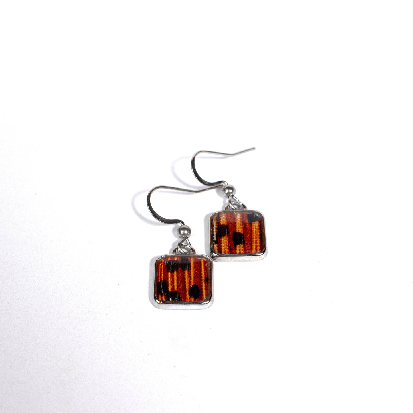 Red-Orange Lionfish Dangling Earrings