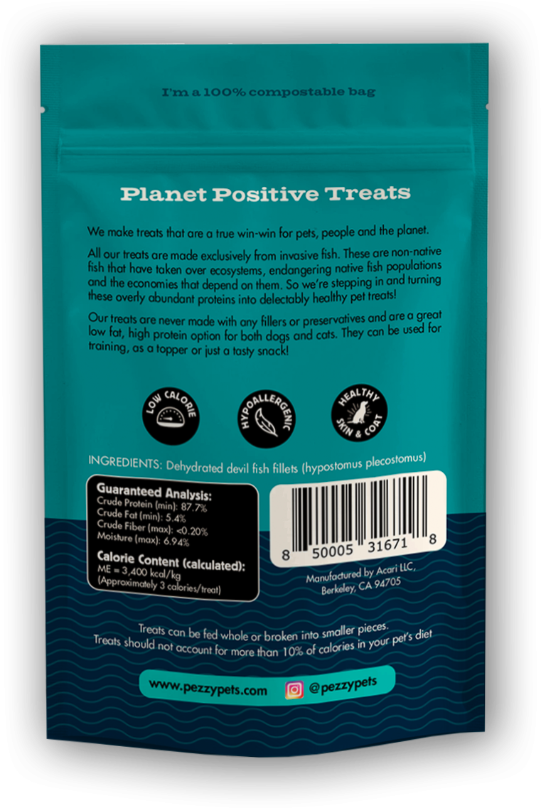Devil Fish Strips (Single Ingredient Treat)