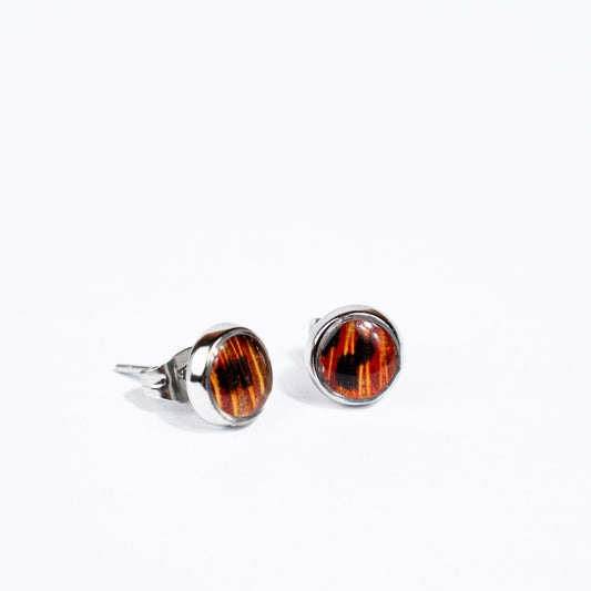 Red-Orange Lionfish Stud Earrings